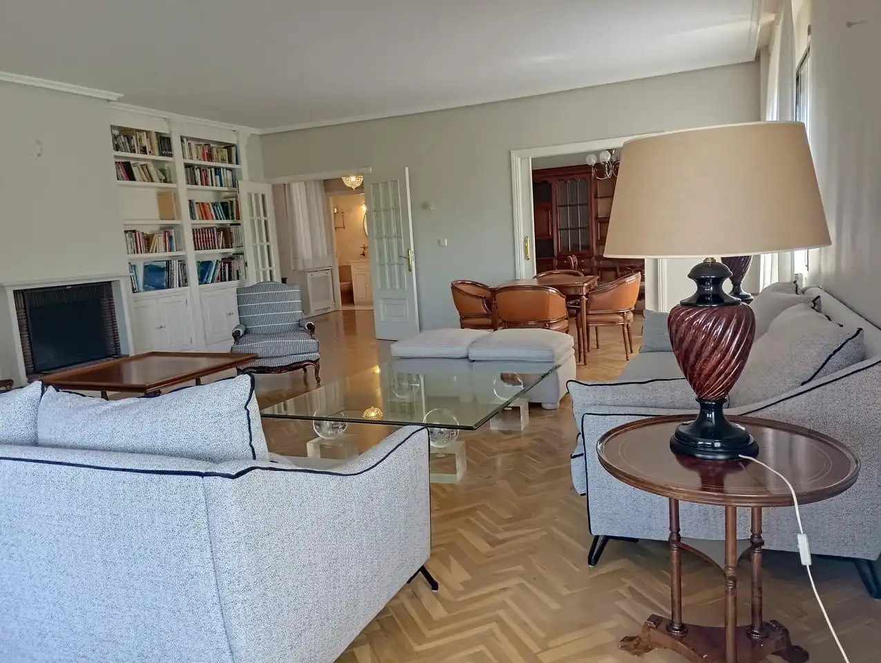 Sala d'estar de Pis de lloguer en Madrid amb Aire condicionat, Calefacció i Parquet