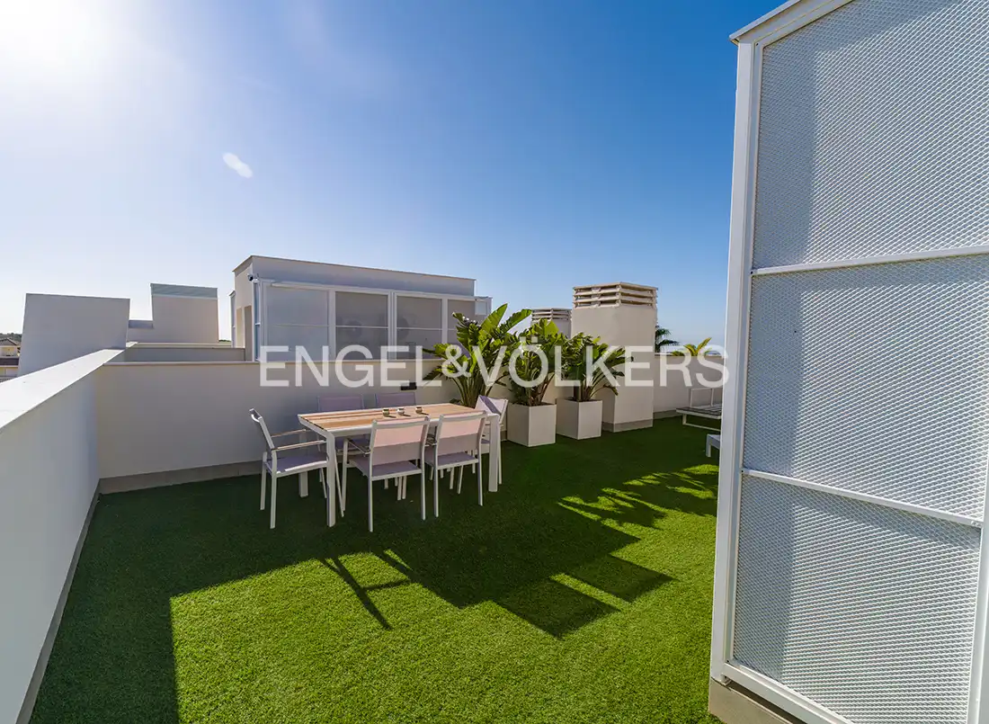 Terrasse von Maisonette zum Verkauf in Santa Pola mit Klimaanlage, Heizung und Terrasse