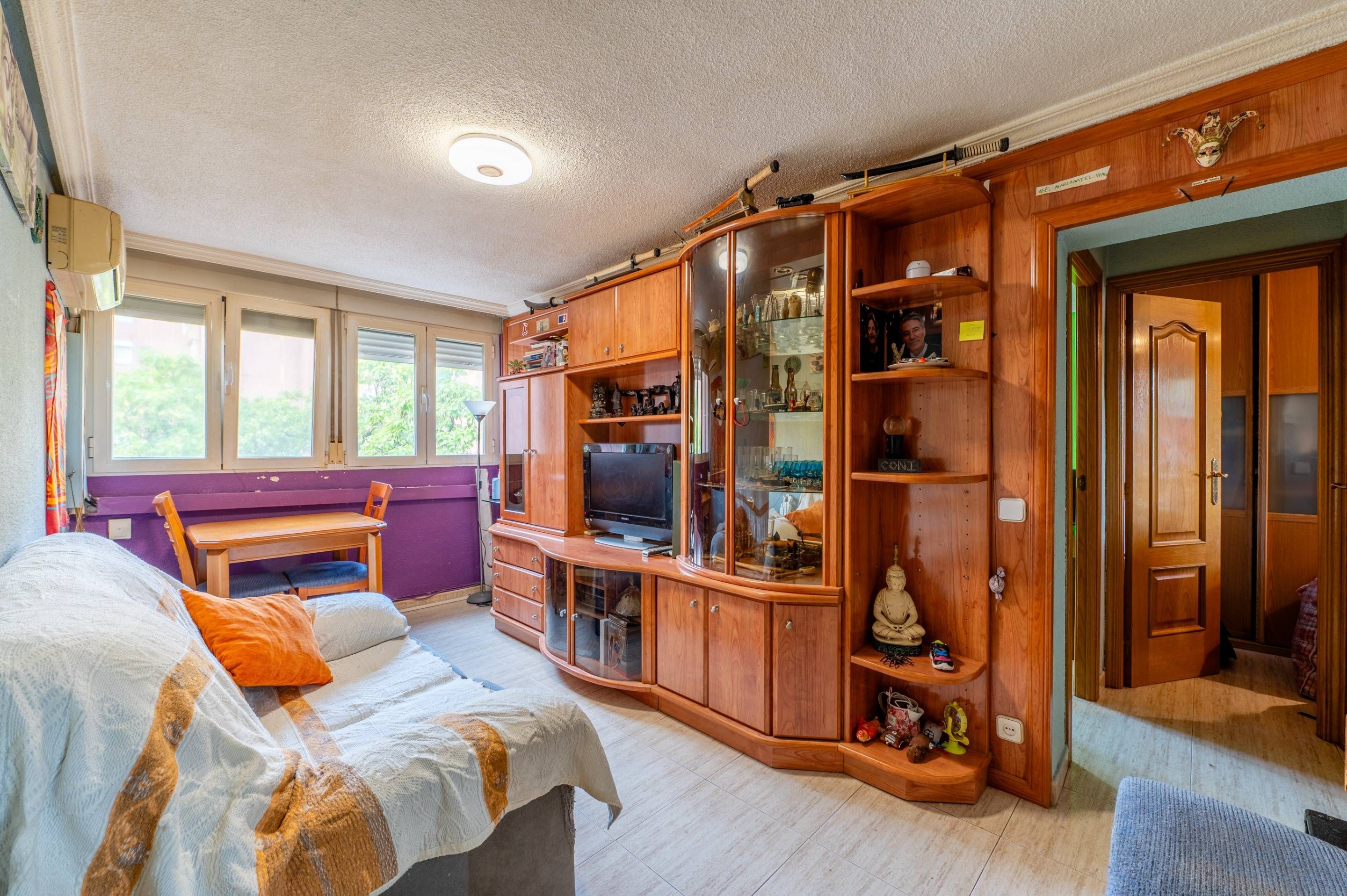 Bedroom of Flat for sale in  Madrid Capital  with Air Conditioner and Heating