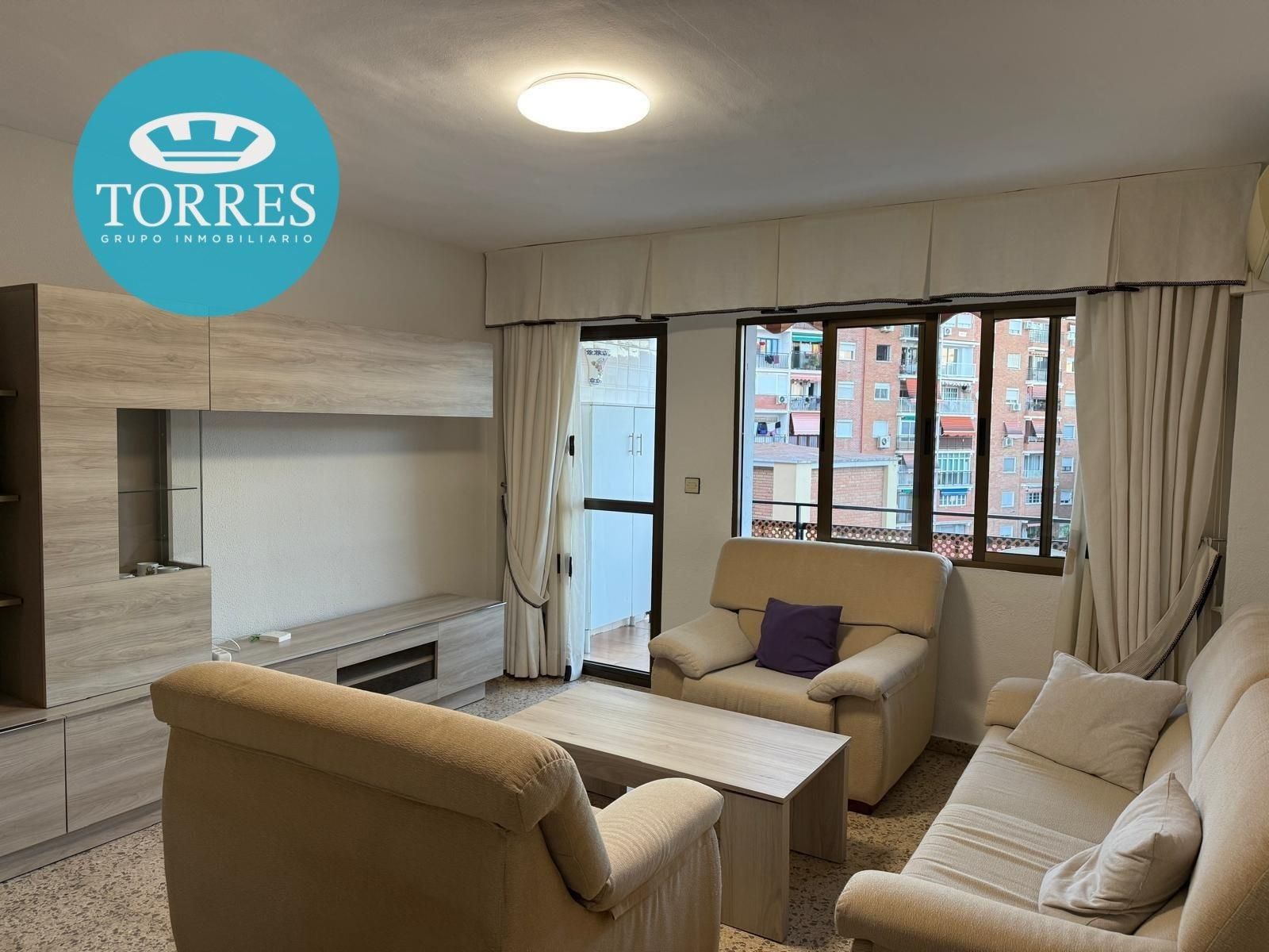 Living room of Flat for sale in Málaga Capital  with Private garden and Terrace