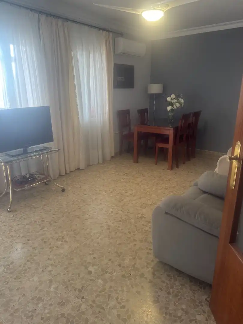 Living room of Flat for sale in Sevilla  with Air Conditioner, Terrace and Storage room