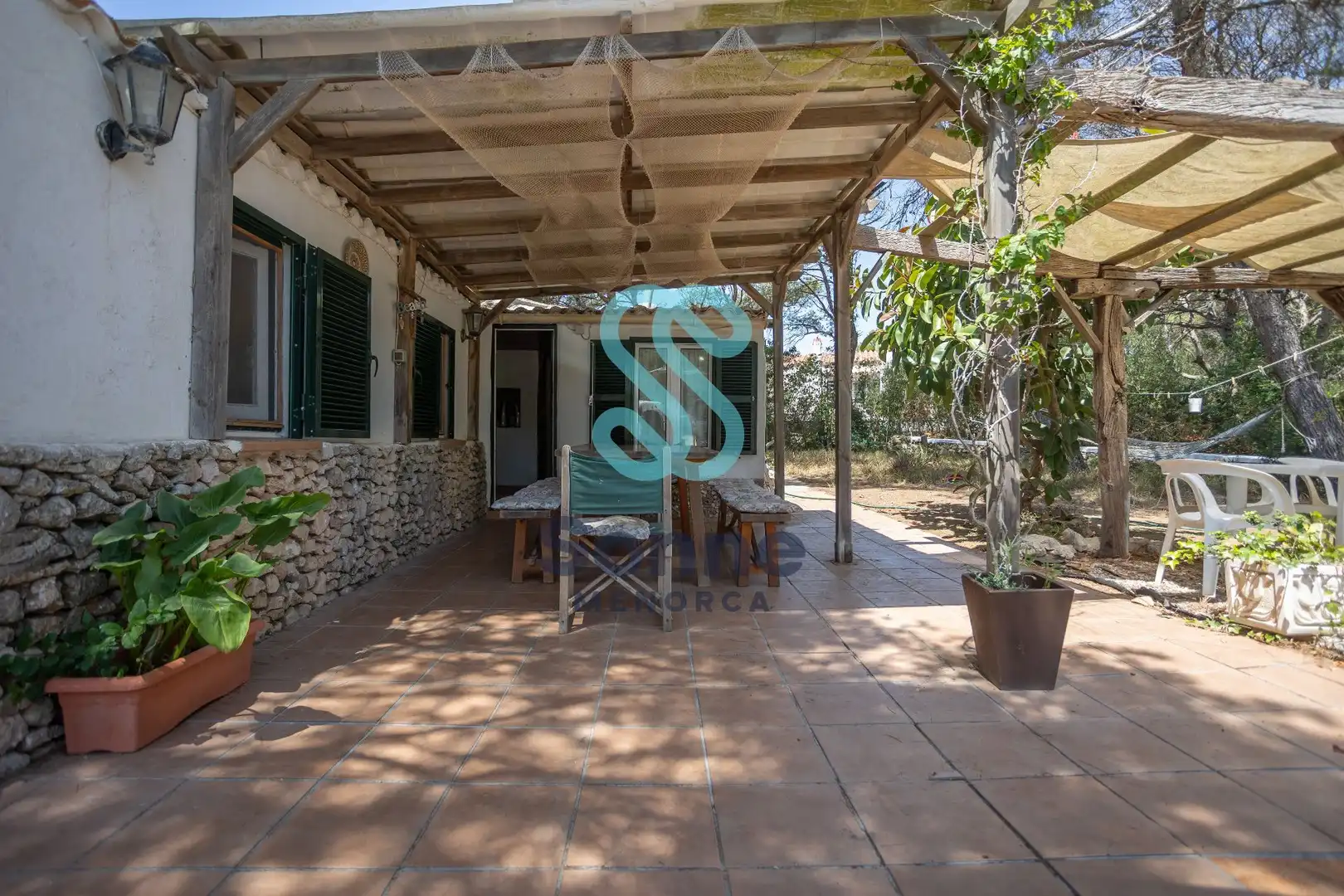 Terrassa de Casa o xalet en venda en Ferreries amb Jardí privat, Terrassa i Piscina