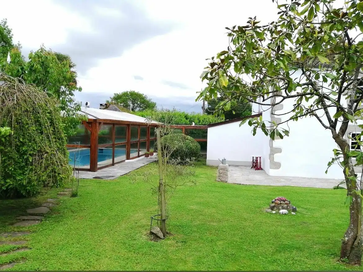 Jardín de Finca rústica en venta en Outeiro de Rei con Piscina y Amueblado