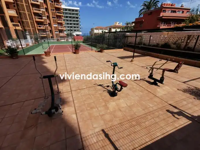Jardí de Estudi de lloguer en Puerto de la Cruz amb Parquet, Terrassa i Moblat