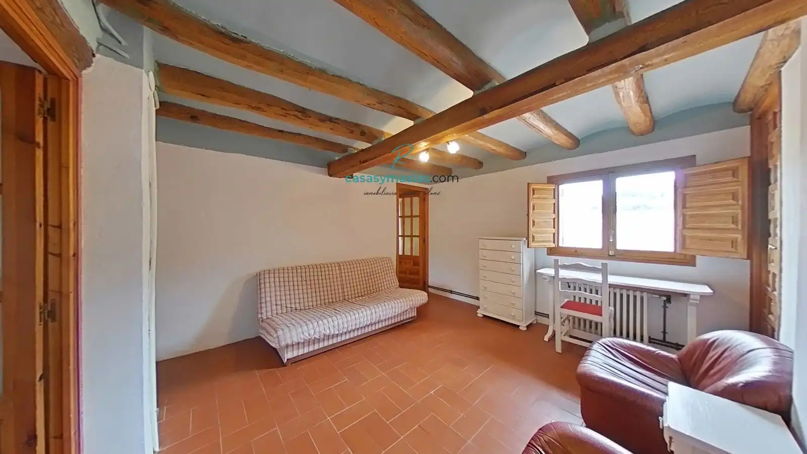 Sala d'estar de Finca rústica en venda en Sant Martí Sarroca amb Calefacció, Jardí privat i Parquet