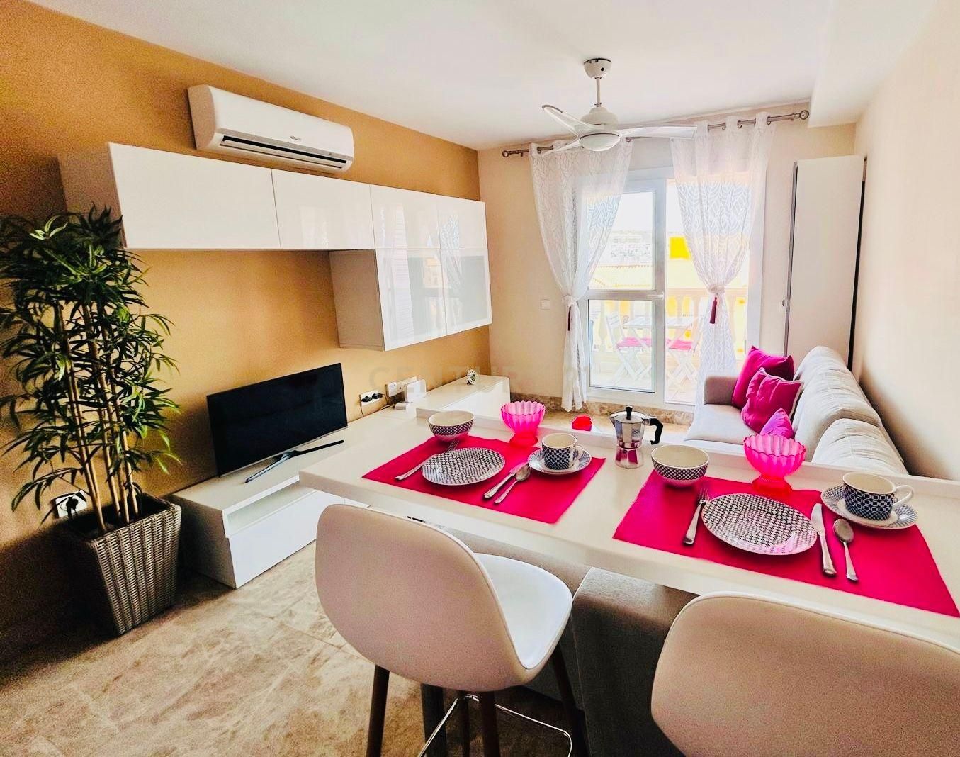 Sala d'estar de Estudi en venda en El Ejido amb Aire condicionat i Piscina comunitària