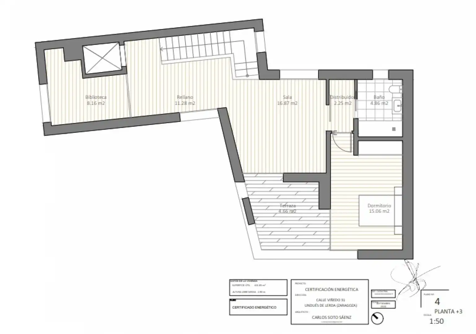 Dachboden zum Verkauf in Undués de Lerda mit Heizung, Parkett und Terrasse