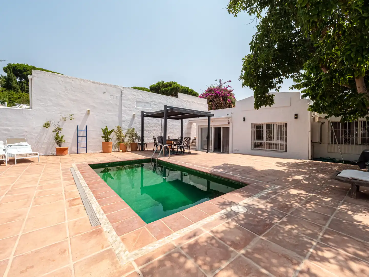 Swimming pool of Houses for sale in Elviria - Cabopino