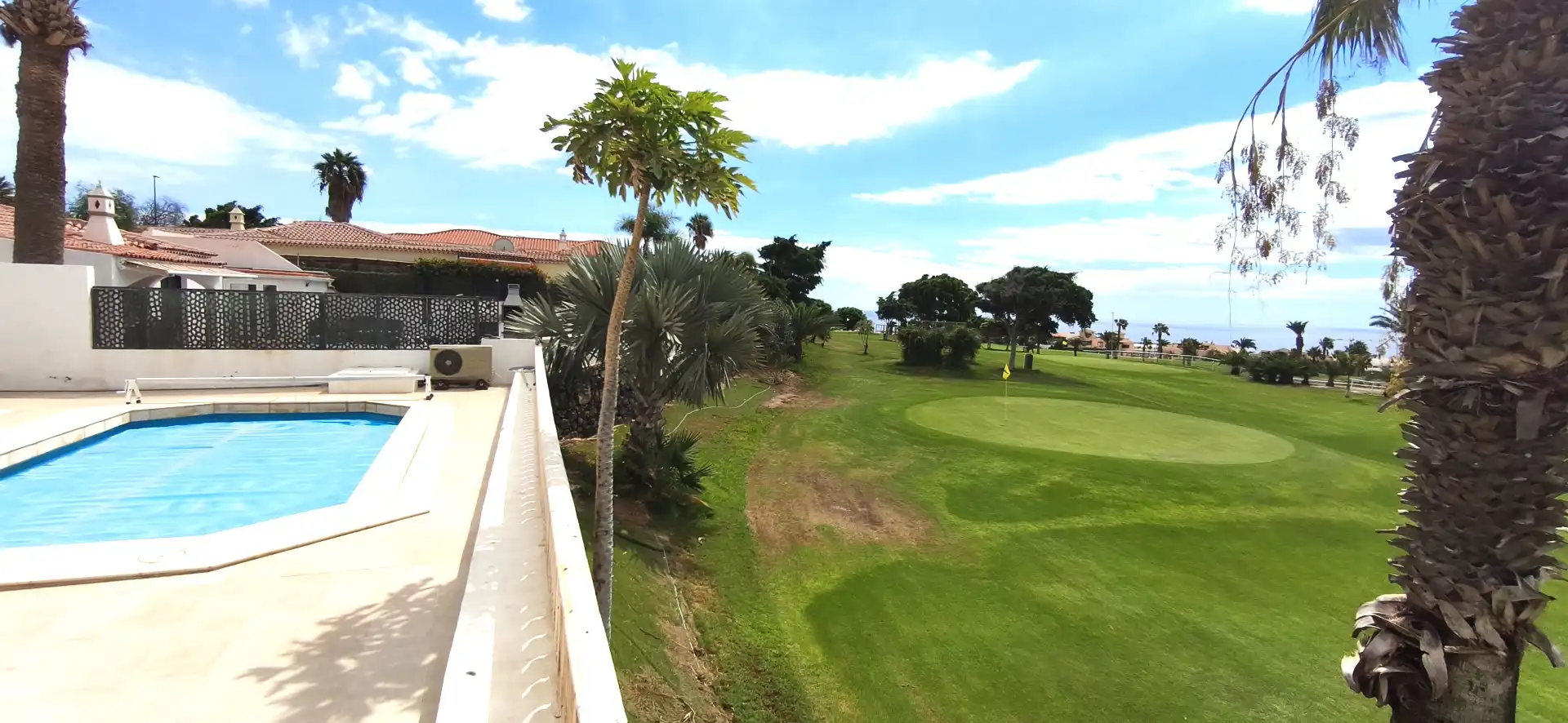 Außenansicht von Haus oder Chalet zur Miete in San Miguel de Abona mit Privatgarten, Terrasse und Schwimmbad
