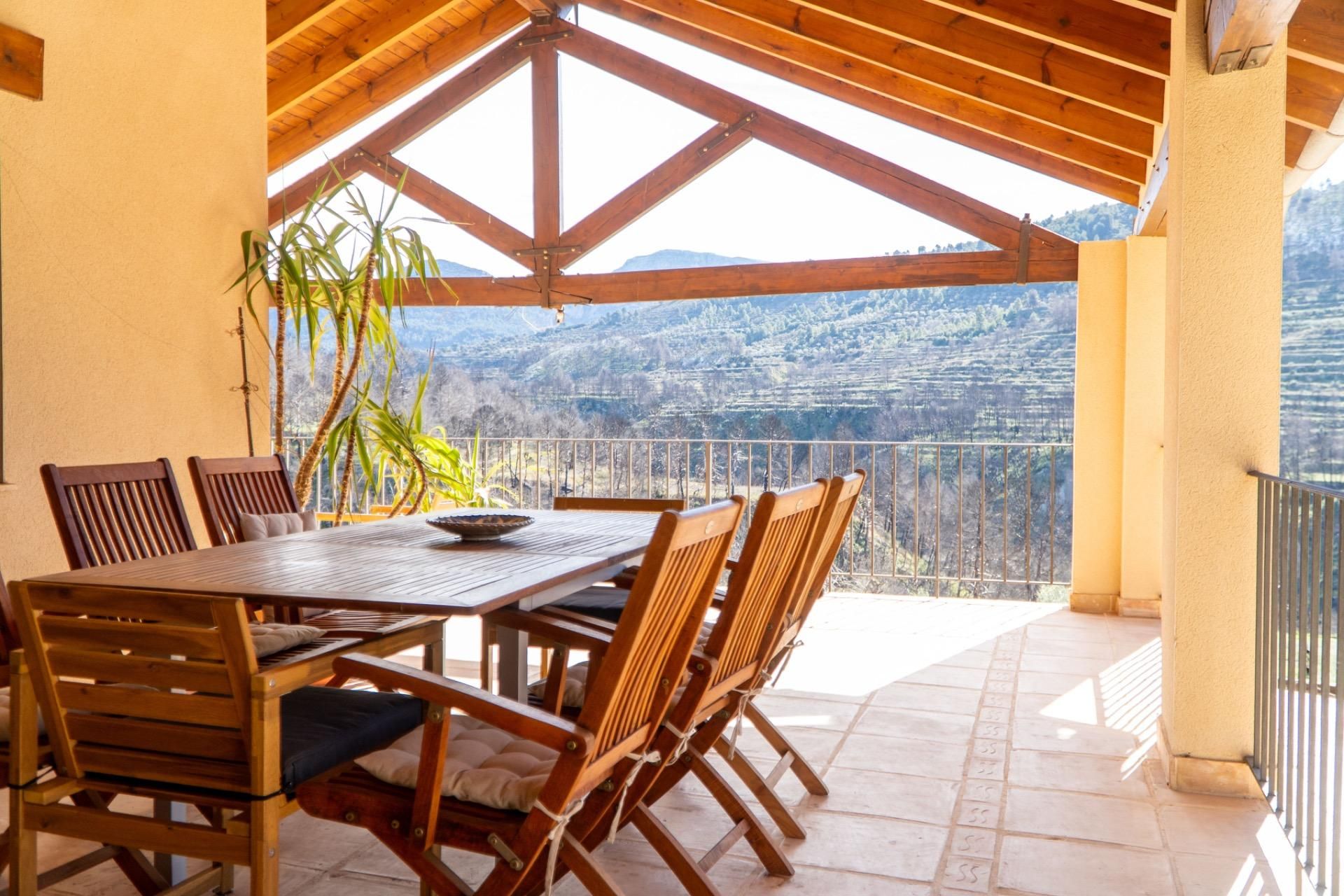 Terrassa de Finca rústica en venda en Penàguila amb Jardí privat, Terrassa i Traster