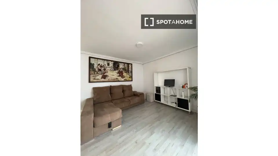 Living room of Flat for share in Valencia  with Air Conditioner, Heating and Terrace