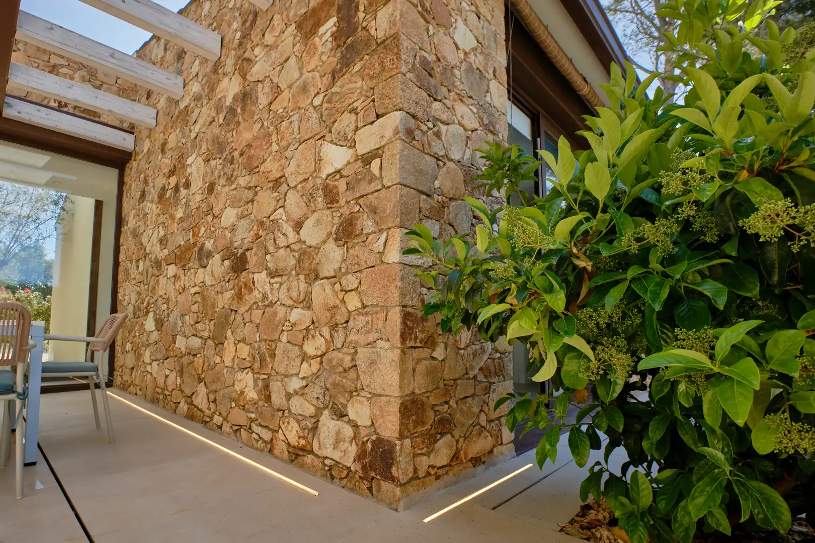 Terrace of Houses for rent in Mont-ras  with Air Conditioner, Heating and Private garden