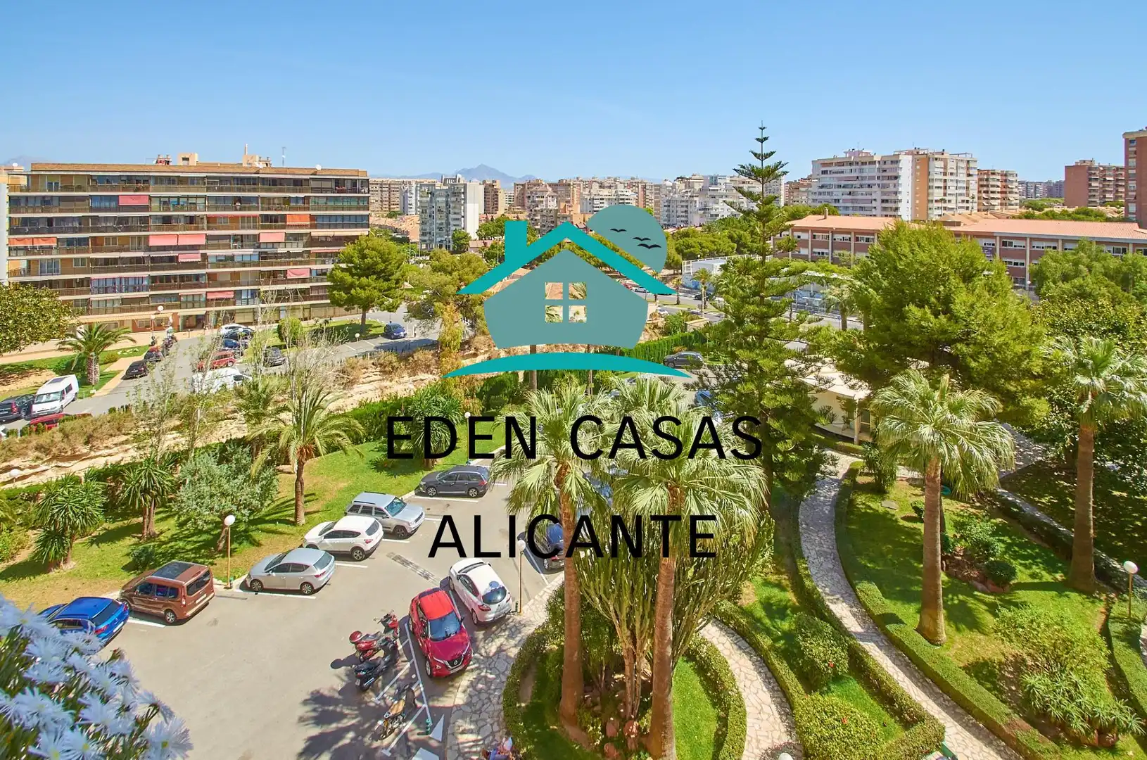 Außenansicht von Wohnungen zum Verkauf in Alicante / Alacant mit Klimaanlage, Heizung und Privatgarten
