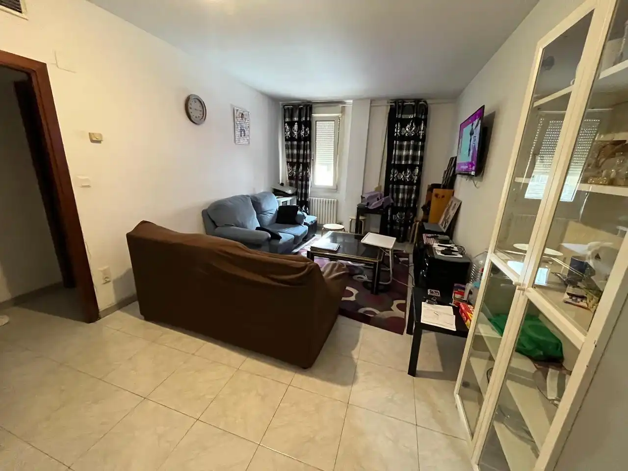 Sala de estar de Piso en venta en Zaragoza con Calefacción y Amueblado