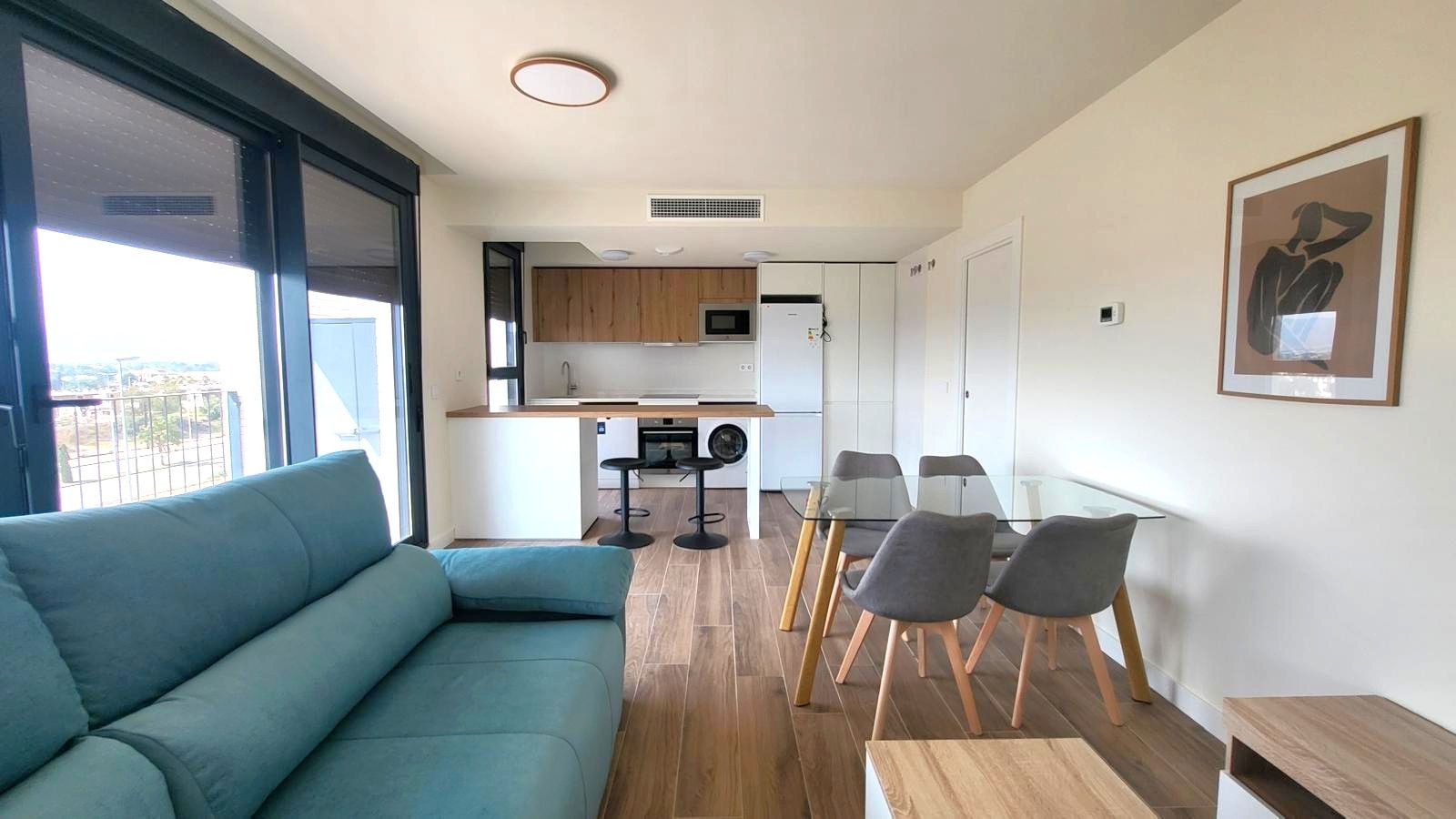 Living room of Flat to rent in  Murcia Capital  with Air Conditioner, Heating and Furnished