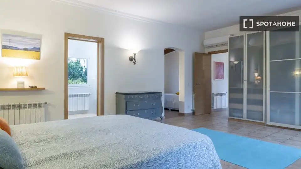 Schlafzimmer von Wohnungen zur untervermieten in  Palma de Mallorca mit Klimaanlage, Terrasse und Möbliert