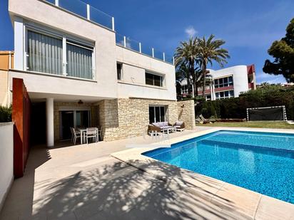 Exterior view of House or chalet for sale in Alicante / Alacant  with Air Conditioner, Terrace and Swimming Pool