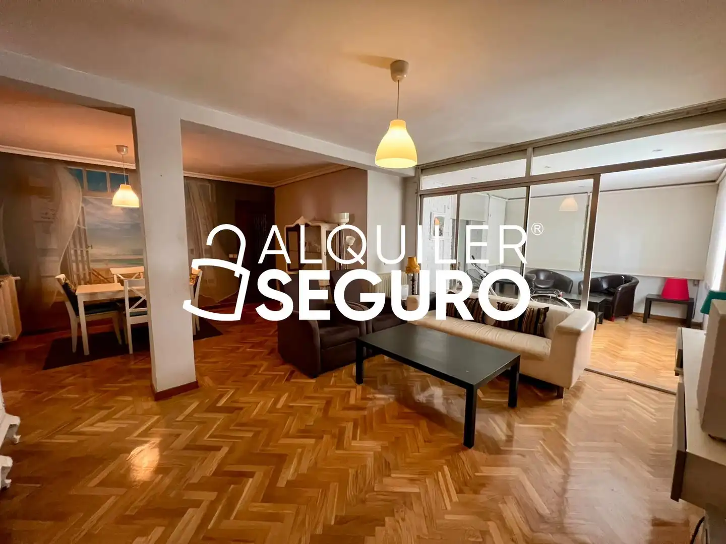 Wohnzimmer von Wohnung zur Miete in Madrid mit Heizung und Möbliert