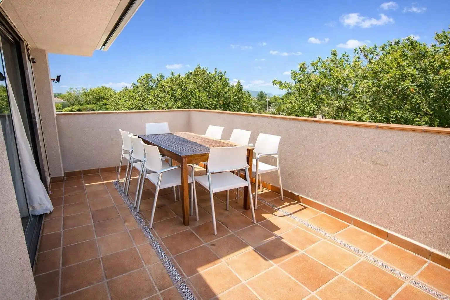 Terrassa de Dúplex de lloguer en Castell d'Aro, Platja d'Aro i s'Agaró amb Aire condicionat, Terrassa i Moblat