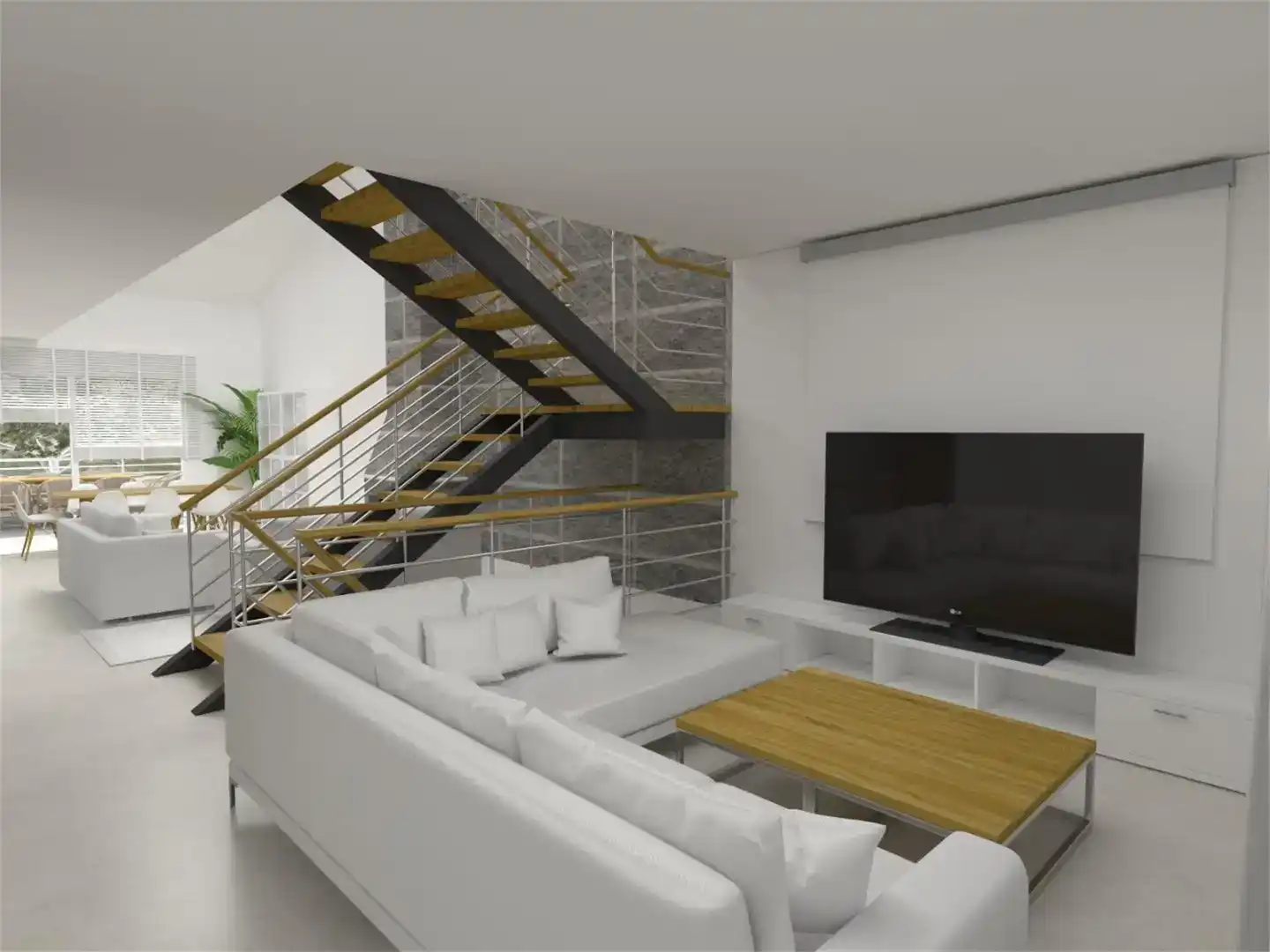 Sala d'estar de Casa o xalet en venda en San Martín de Rubiales