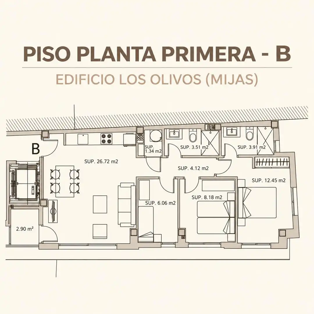 Appartamento con ascensore in vendita a Las Lagunas
