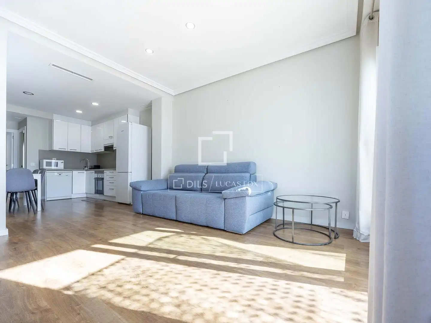Sala de estar de Ático de alquiler en Valencia con Aire acondicionado, Parquet y Terraza