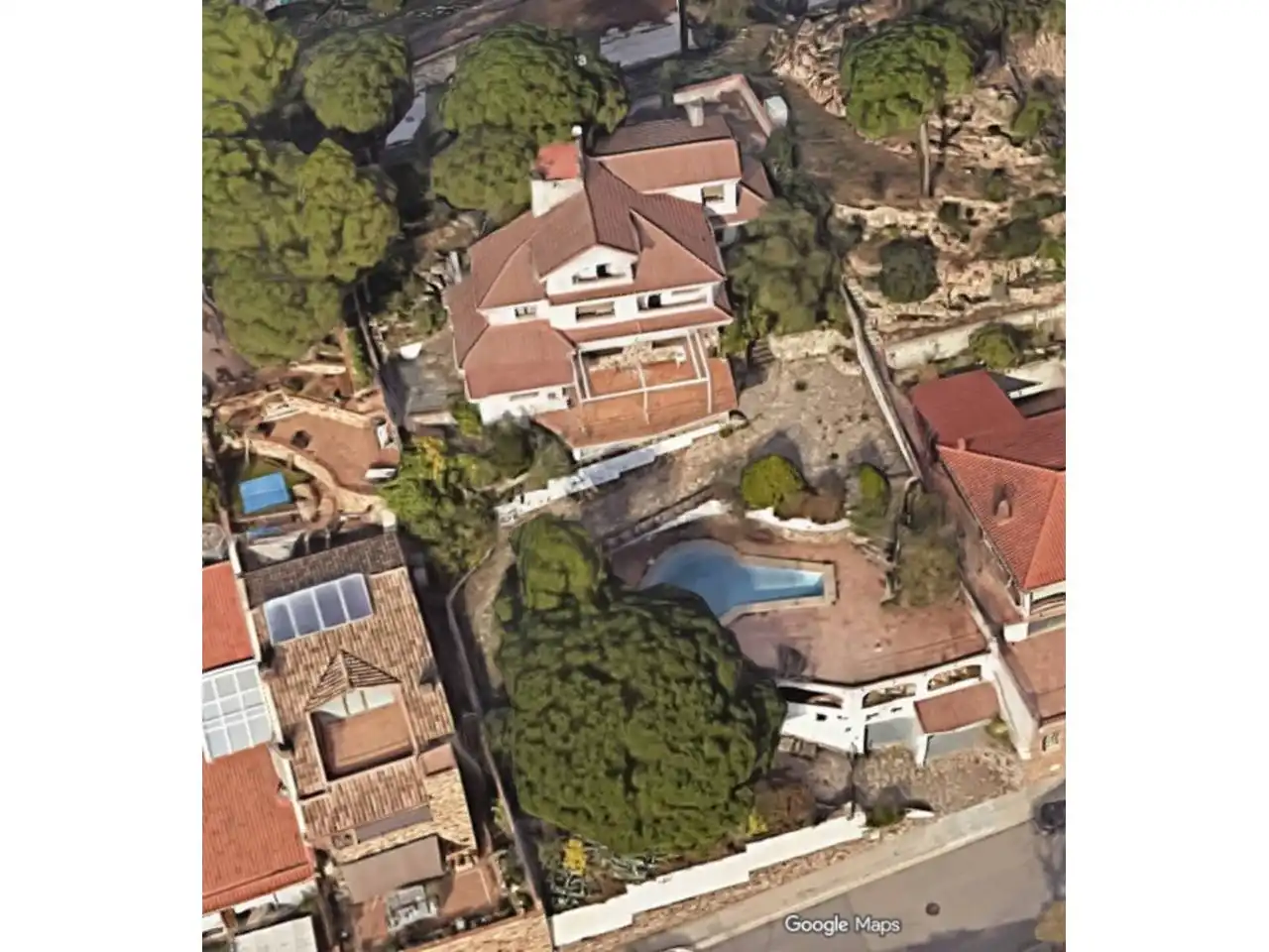 Vista exterior de Casa o chalet en venta en Sant Fost de Campsentelles con Jardín privado, Terraza y Piscina