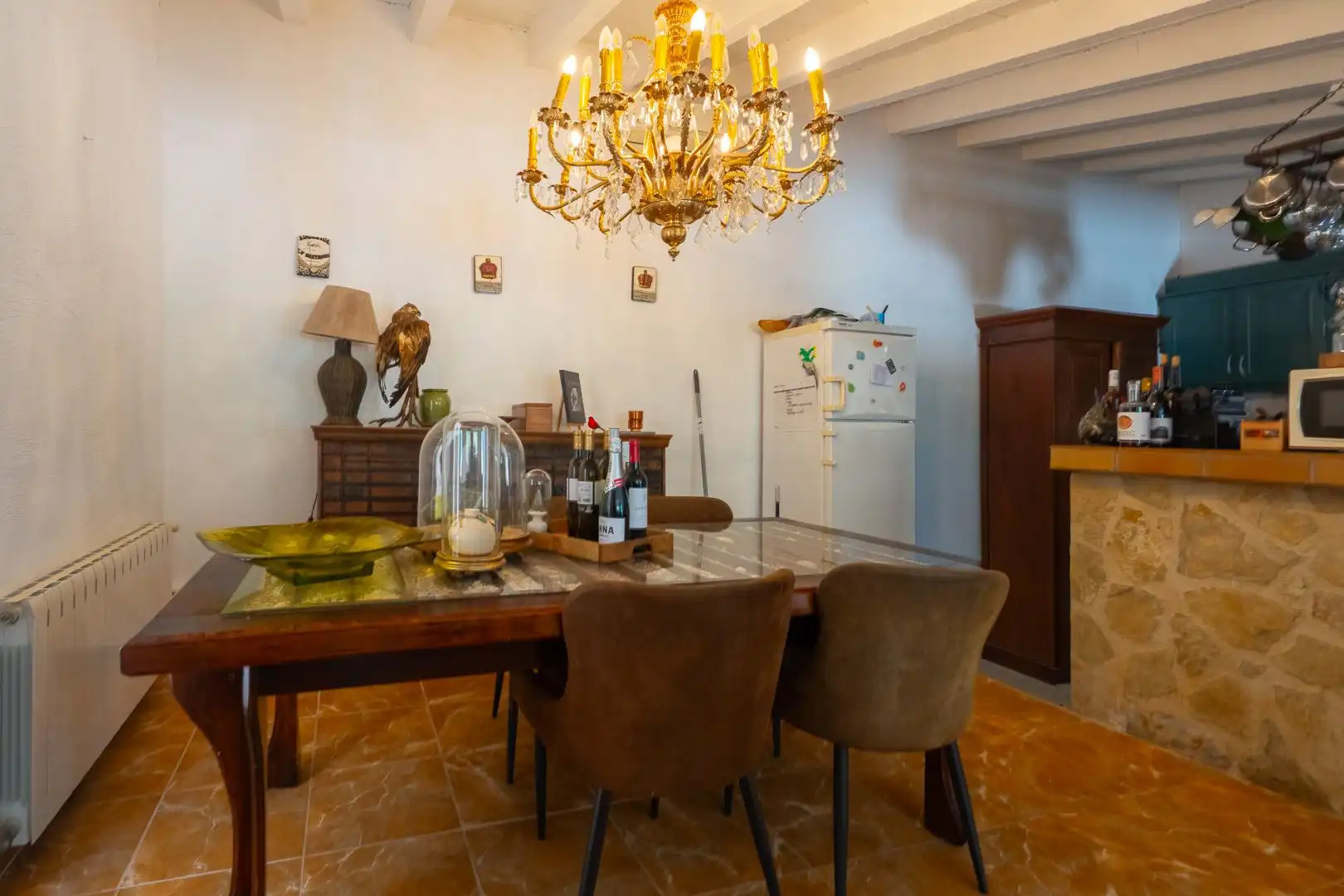 Comedor de Casa o chalet en venta en Castell de Castells con Aire acondicionado, Calefacción y Jardín privado