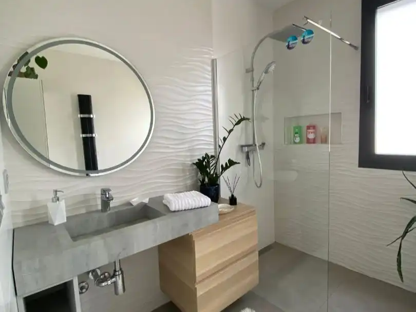Baño de Casa o chalet en venta en Polop con Aire acondicionado, Terraza y Piscina