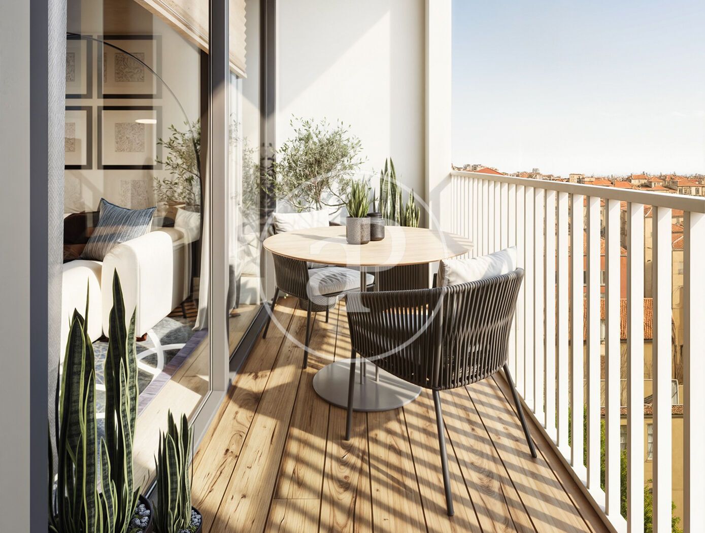 Terrace of Flat for sale in  Barcelona Capital  with Air Conditioner, Heating and Balcony