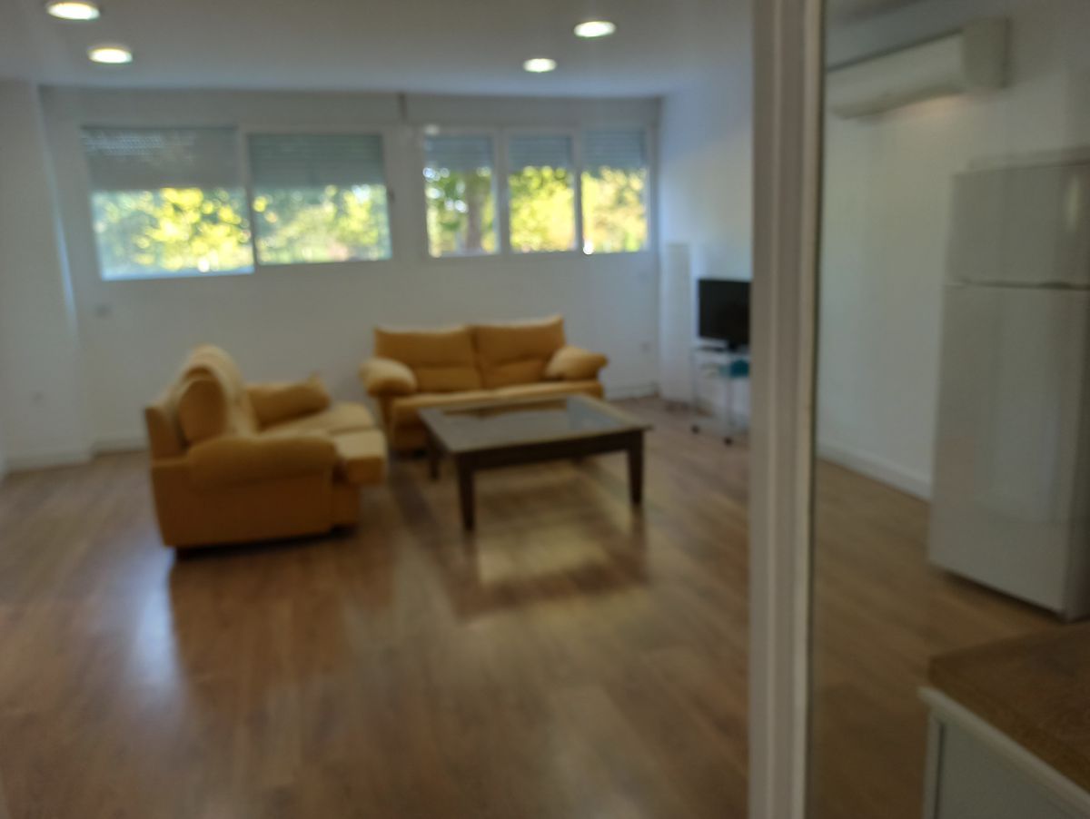 Sala d'estar de Pis de lloguer en Alcobendas amb Aire condicionat, Calefacció i Moblat