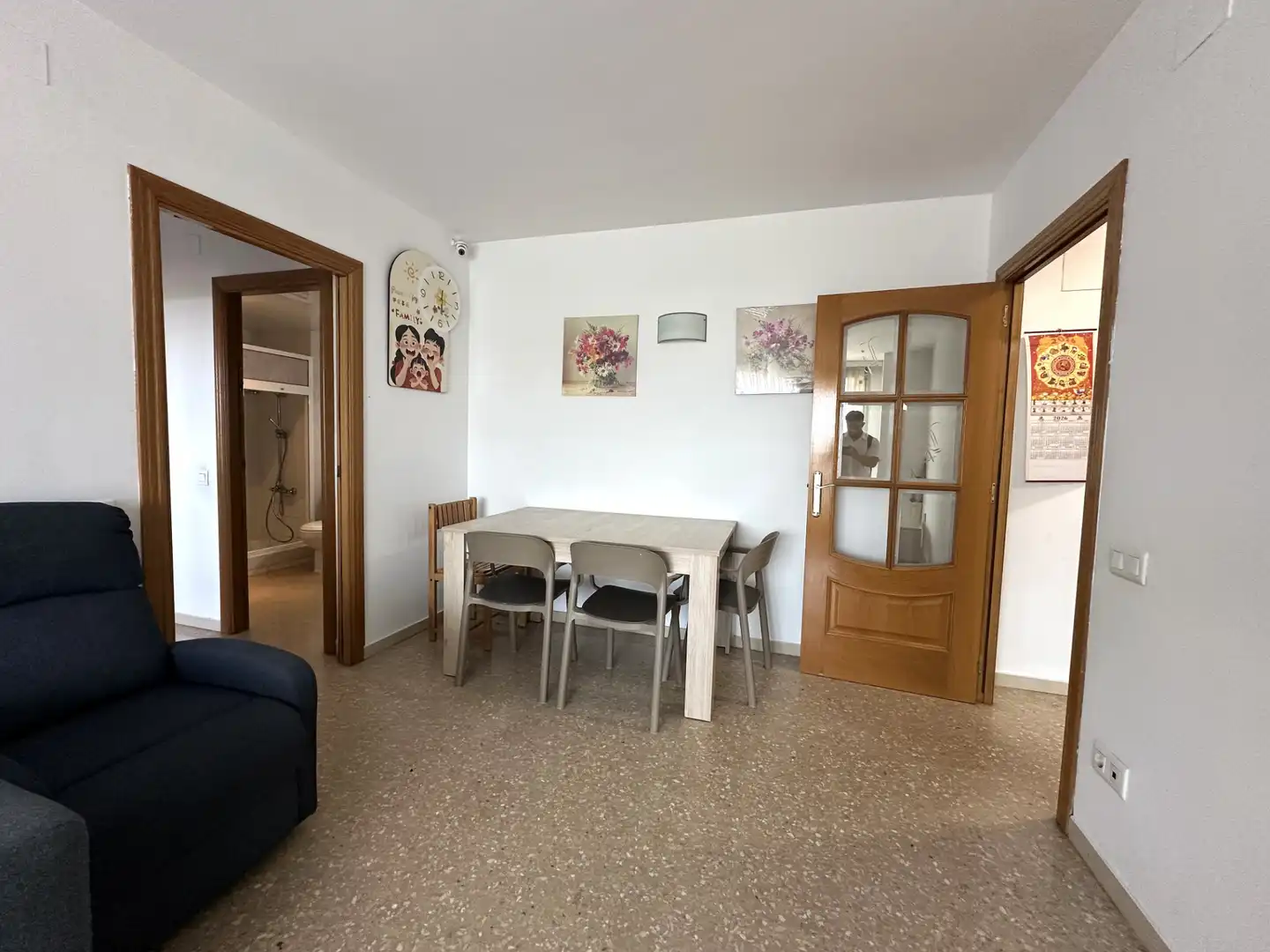 Dining room of Flat for sale in Badalona  with Air Conditioner, Heating and Parquet flooring