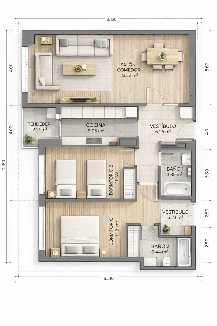 Flat for sale in Madrid  with Heating, Private garden and Storage room