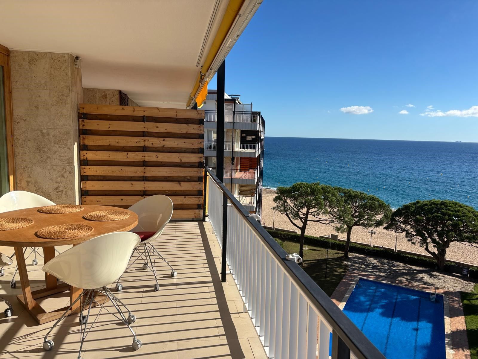 Terrace of Flat to rent in Lloret de Mar  with Heating, Terrace and Furnished