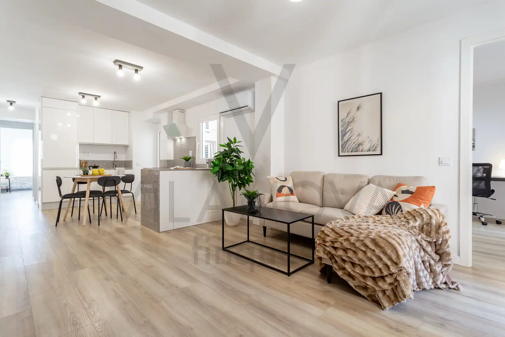 Sala de estar de Piso en venta en Reus con Aire acondicionado, Calefacción y Parquet