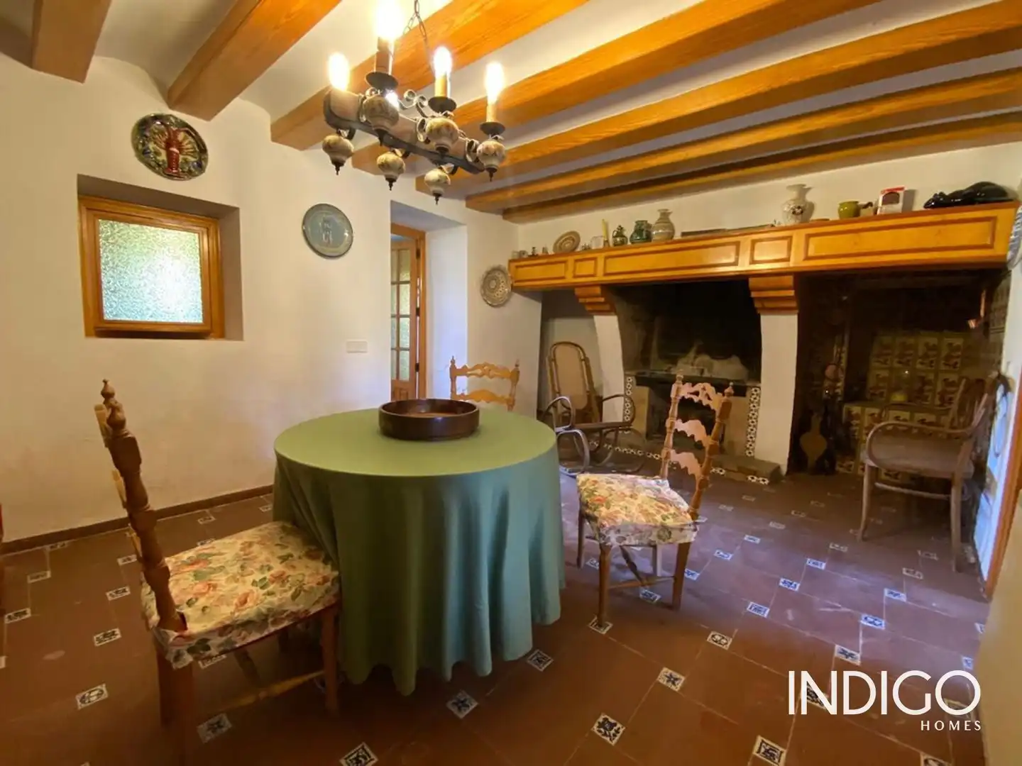 Menjador de Casa adosada en venda en Ibi amb Calefacció, Traster i Moblat