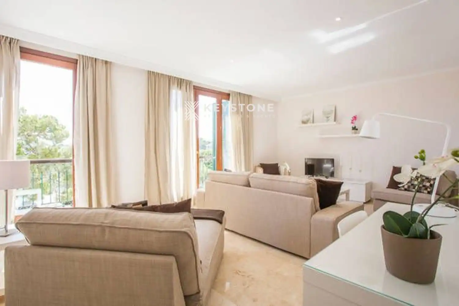 Living room of Flat for rent in Manacor  with Air Conditioner and Furnished