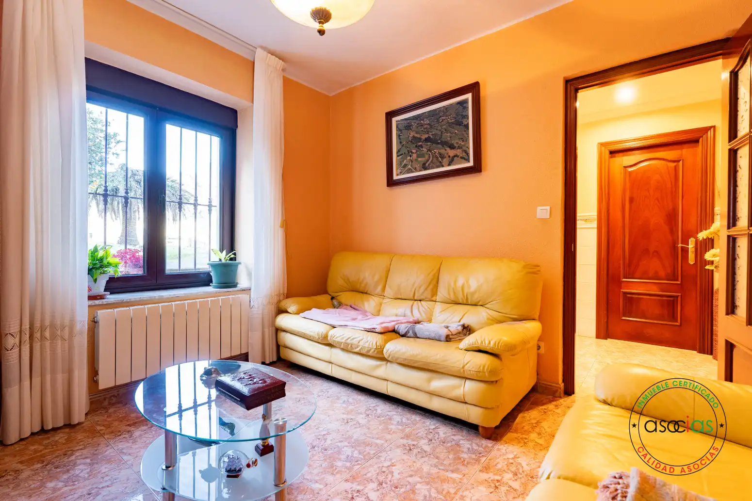 Sala de estar de Casa o chalet en venta en Gijón  con Calefacción y Amueblado