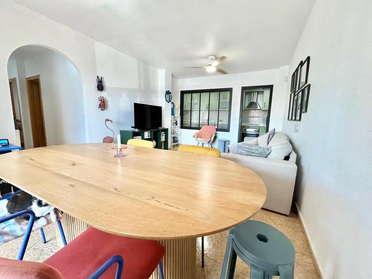 Dining room of Ground floor for rent in San Fulgencio  with Air Conditioner, Swimming Pool and Furnished