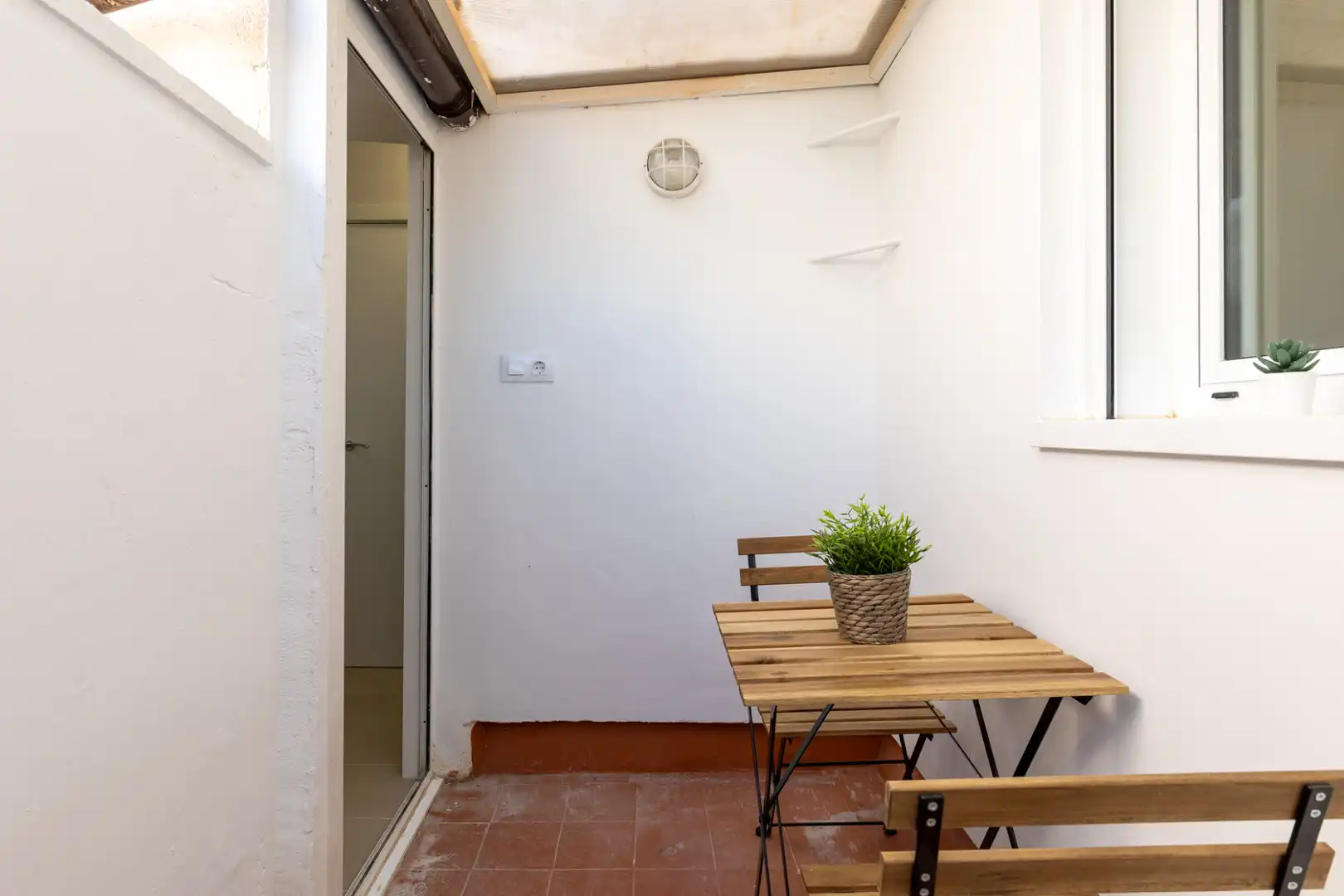 Balcony of Flat for rent in Terrassa  with Heating, Parquet flooring and Terrace