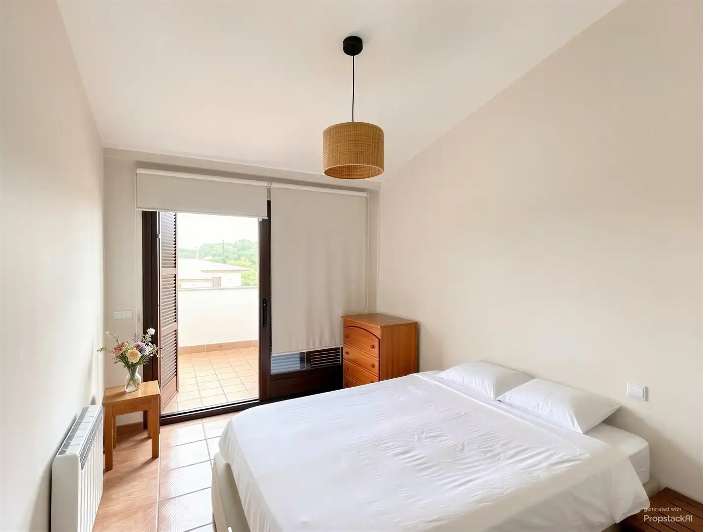 Schlafzimmer von Wohnung zur Miete in Mancor de la Vall mit Klimaanlage, Heizung und Terrasse