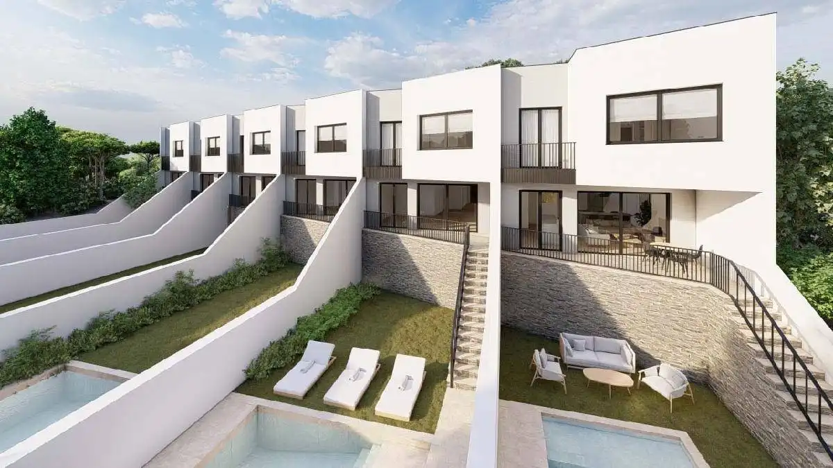 Vista exterior de Casa o chalet en venta en Vilanova i la Geltrú con Aire acondicionado, Calefacción y Jardín privado