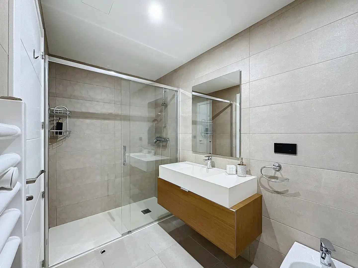 Badezimmer von Wohnung zum Verkauf in Sanxenxo mit Heizung, Terrasse und Schwimmbad