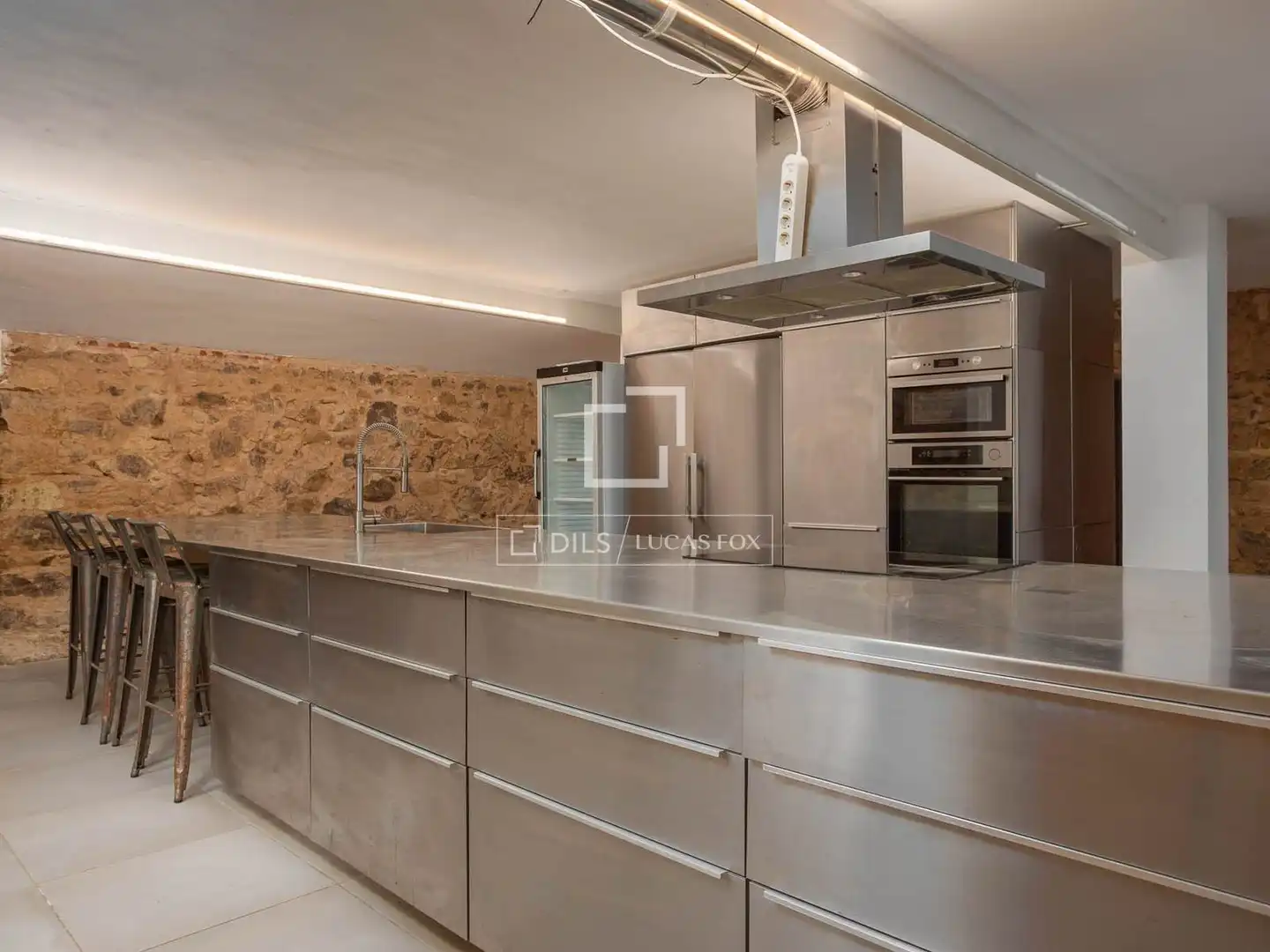 Cocina de Finca rústica en venta en Sant Hilari Sacalm con Aire acondicionado, Calefacción y Jardín privado