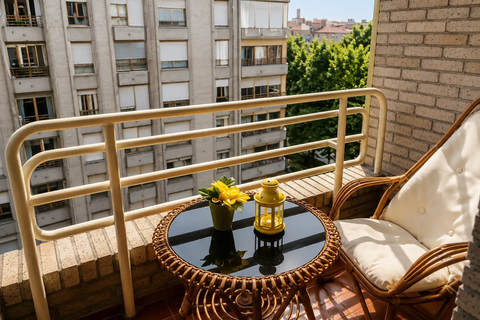 Terrasse von Wohnung zur Miete in Santander mit Heizung, Terrasse und Möbliert