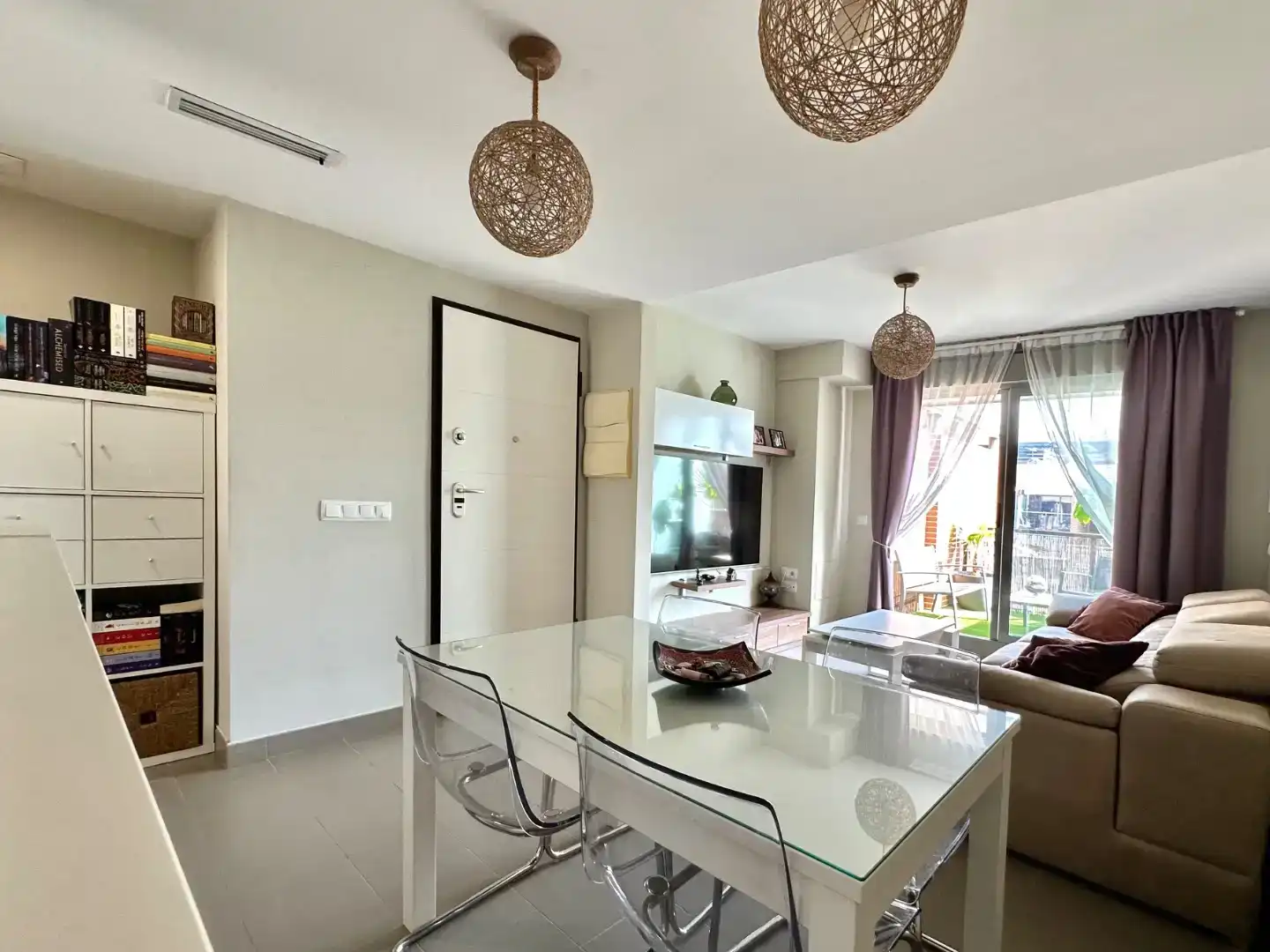 Sala de estar de Piso en venta en San Javier con Aire acondicionado, Piscina y Balcón