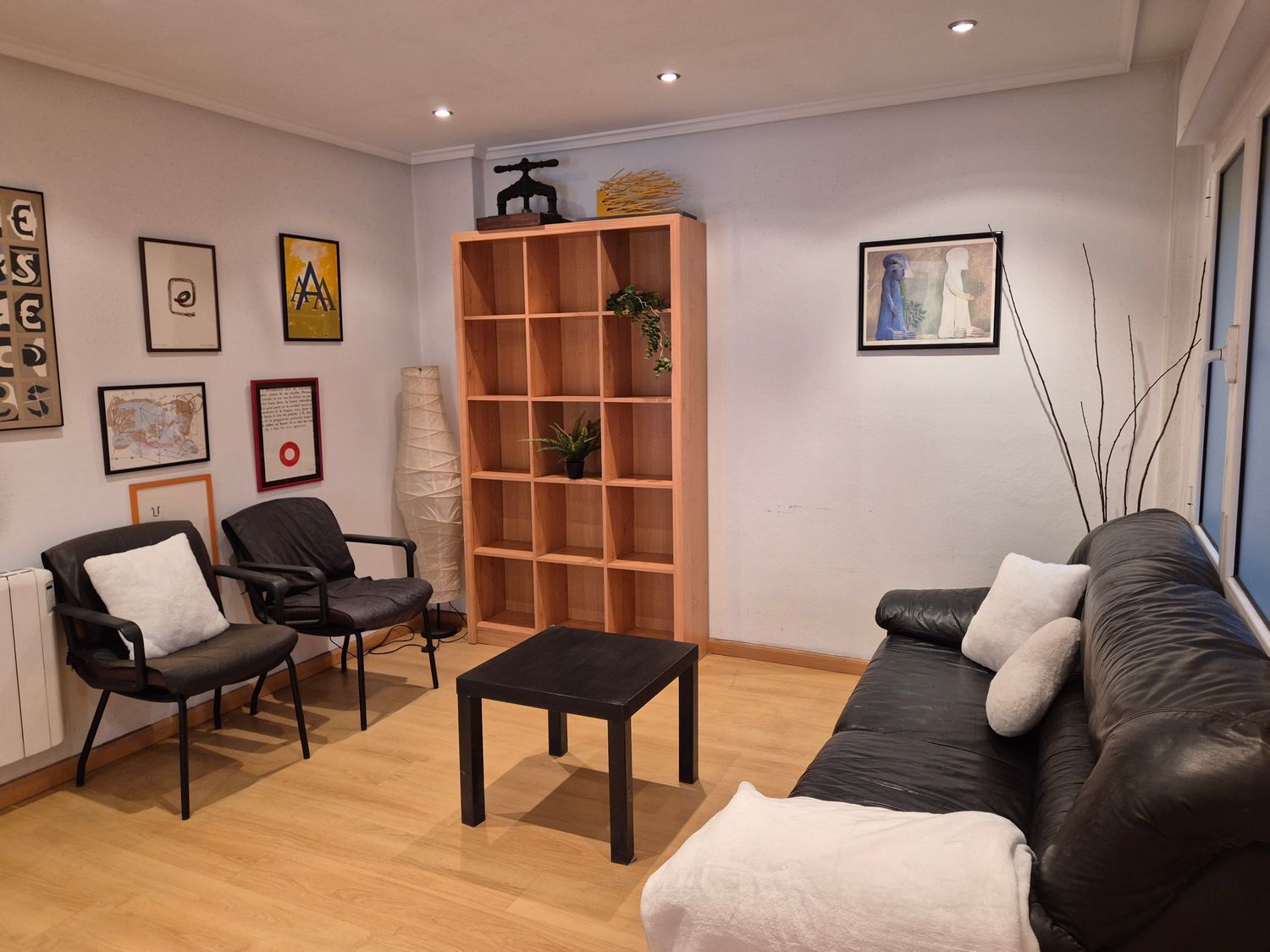 Sala d'estar de Pis en venda en Gijón  amb Calefacció, Terrassa i Piscina