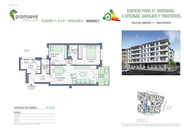 Piso en Venta en Calle Labrador, 11 en Avenida de Madrid