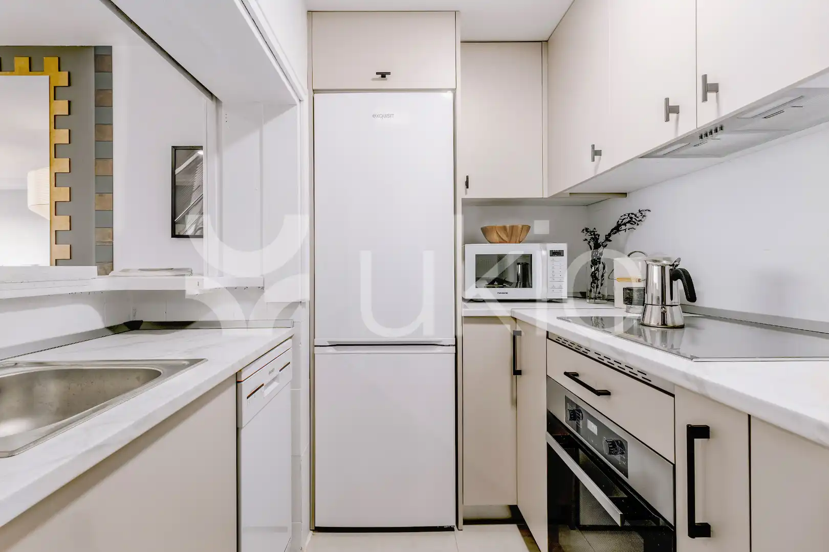 Kitchen of Flat for rent in Madrid  with Air Conditioner, Heating and Furnished