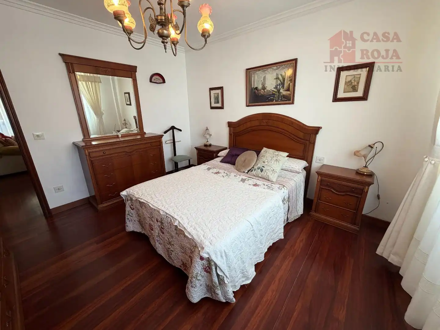 Bedroom of Flat for sale in Cangas   with Heating, Parquet flooring and Washing machine